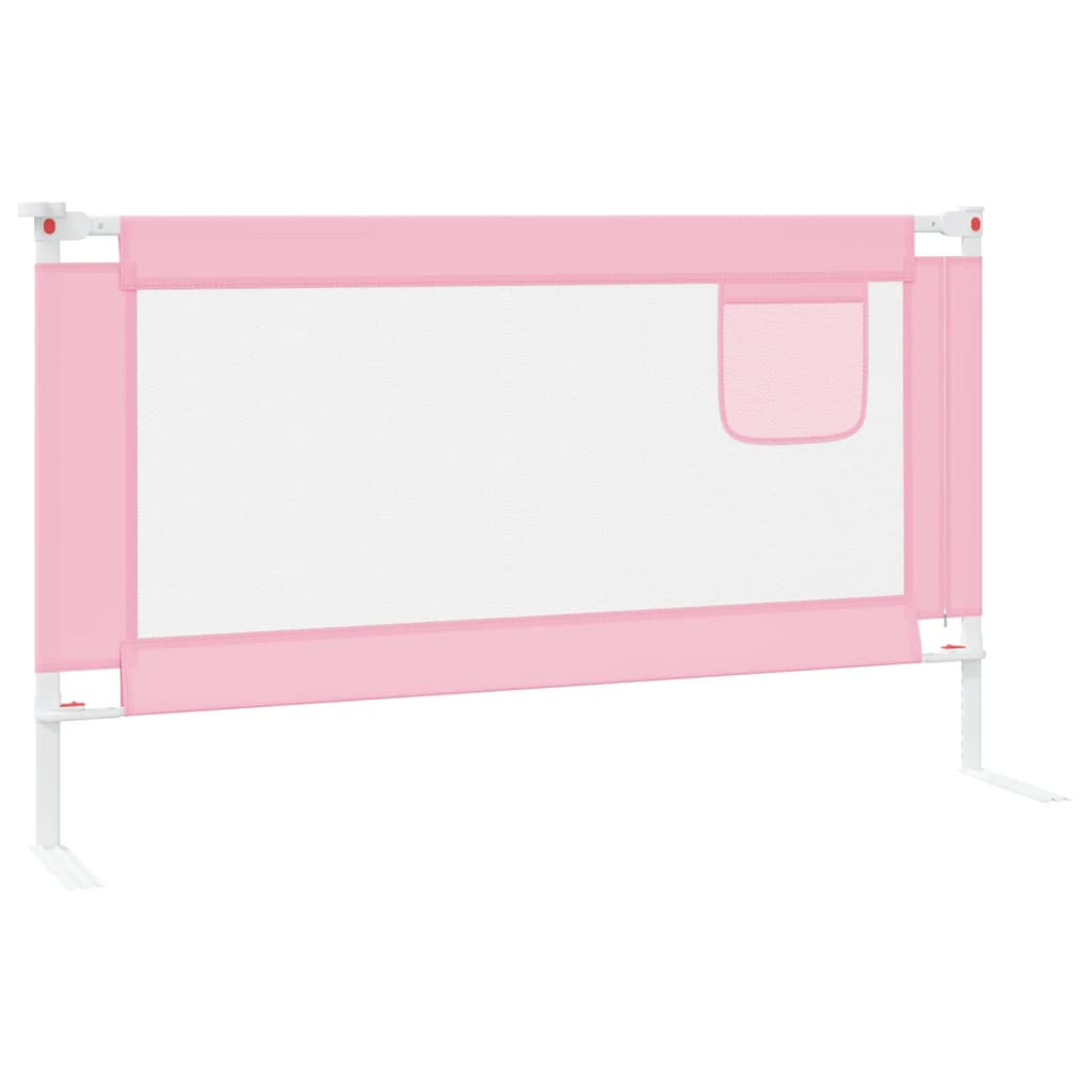 vidaXL voodipiire väikelapse voodile, roosa, 140 x 25 cm, kangas