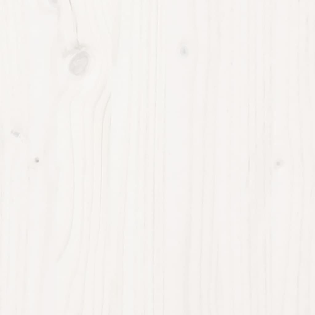 vidaXL kirjutuslaud, valge, 110 x 53 x 117 cm, männipuit