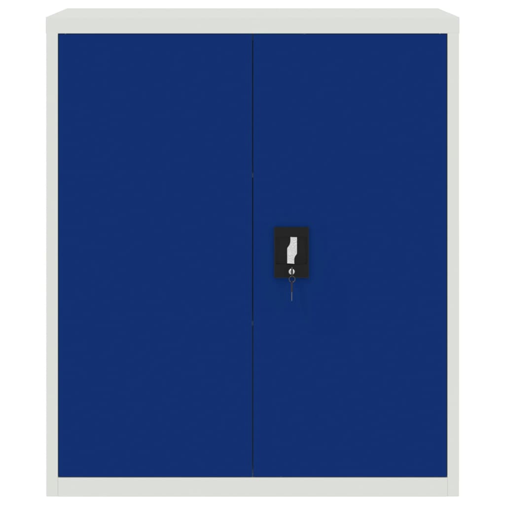 vidaXL dokumendikapp, helehall ja sinine, 90 x 40 x 105 cm, teras