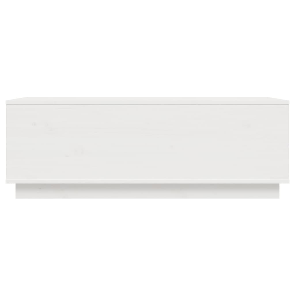 vidaXL kohvilaud, valge, 100 x 50 x 35 cm, männipuit