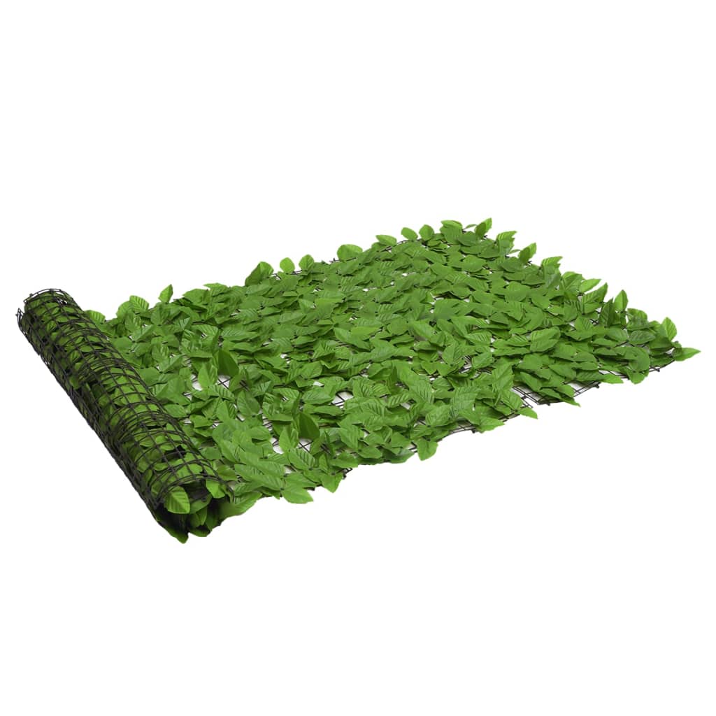 vidaXL rõdusirm, rohelised lehed, 600 x 100 cm