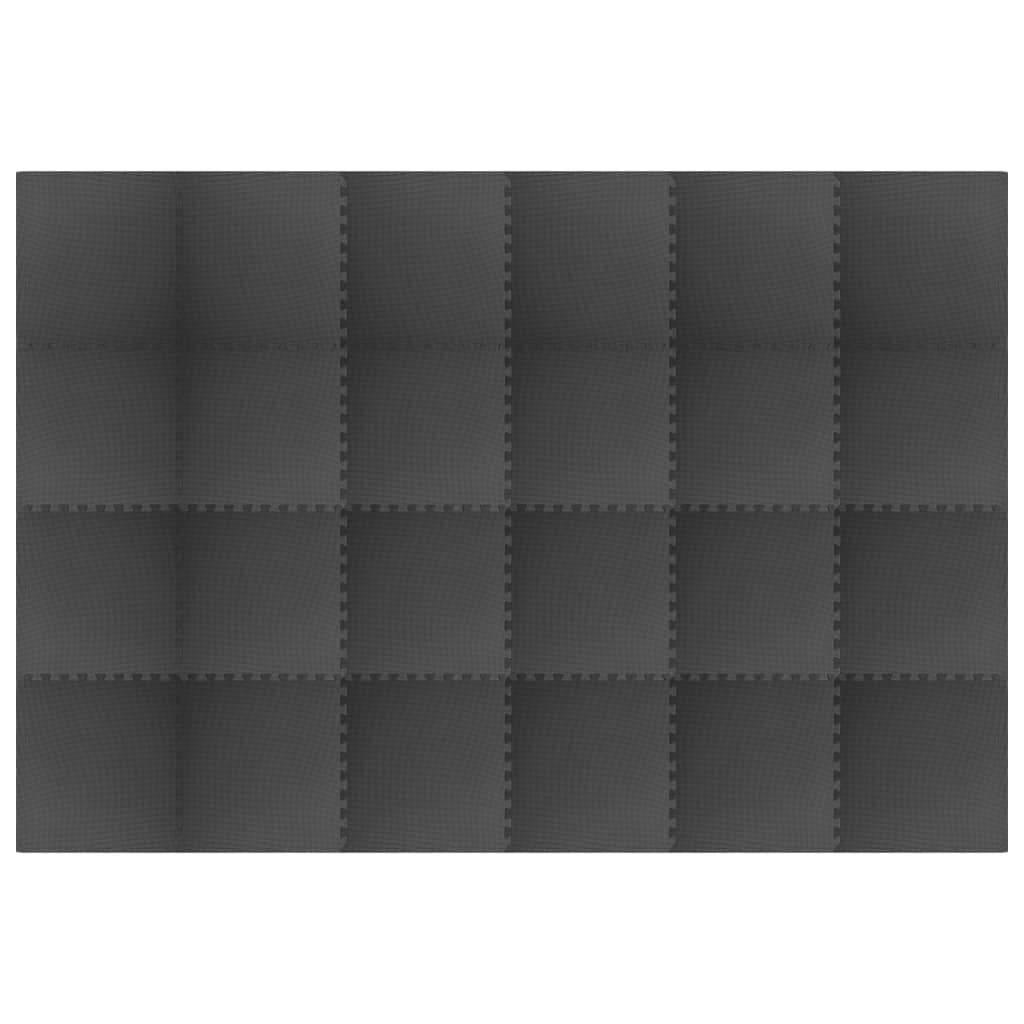 vidaXL põrandamatid 24 tk 8,64 ㎡ EVA-vaht, must