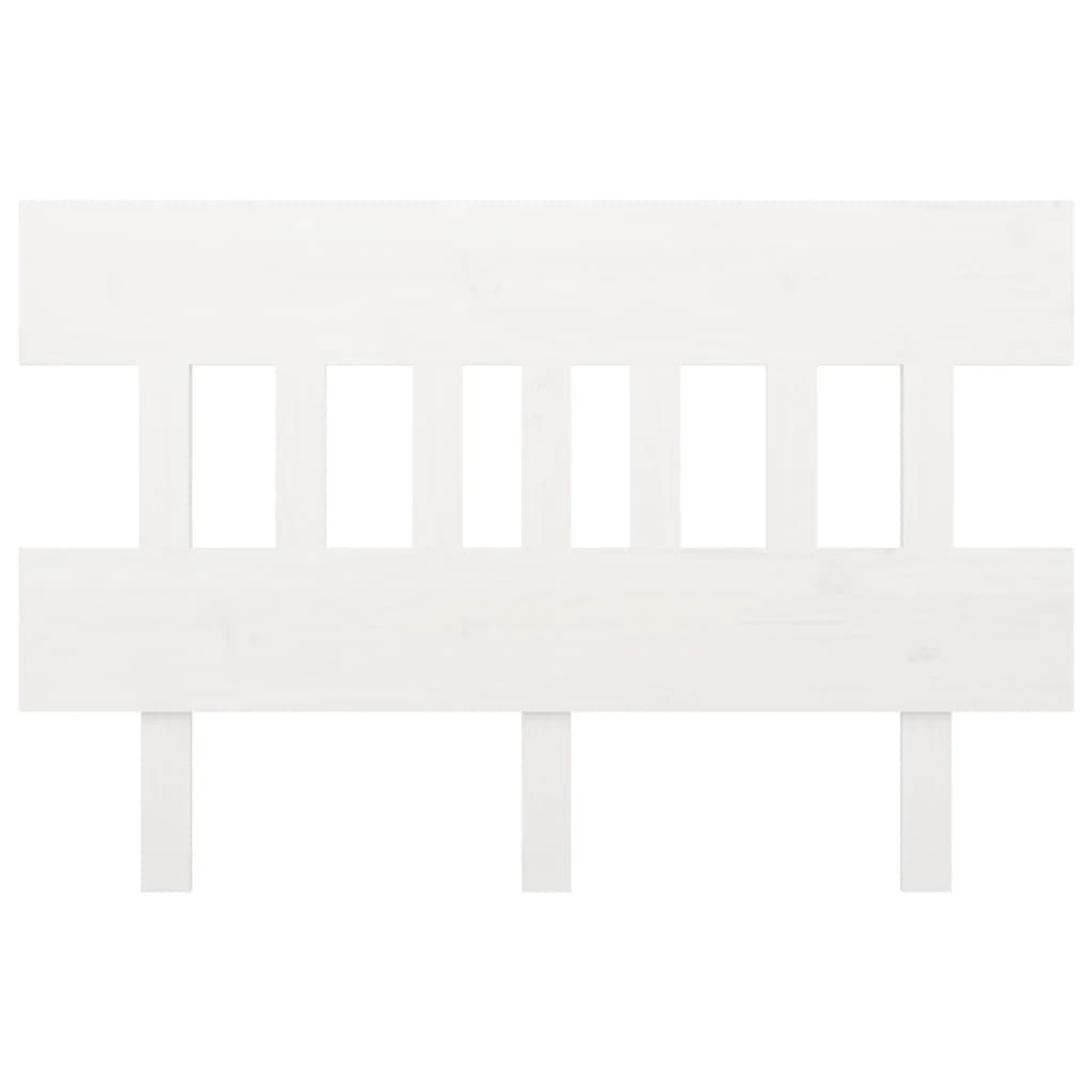 vidaXL voodipeats, valge, 103,5x3x81 cm, männipuit