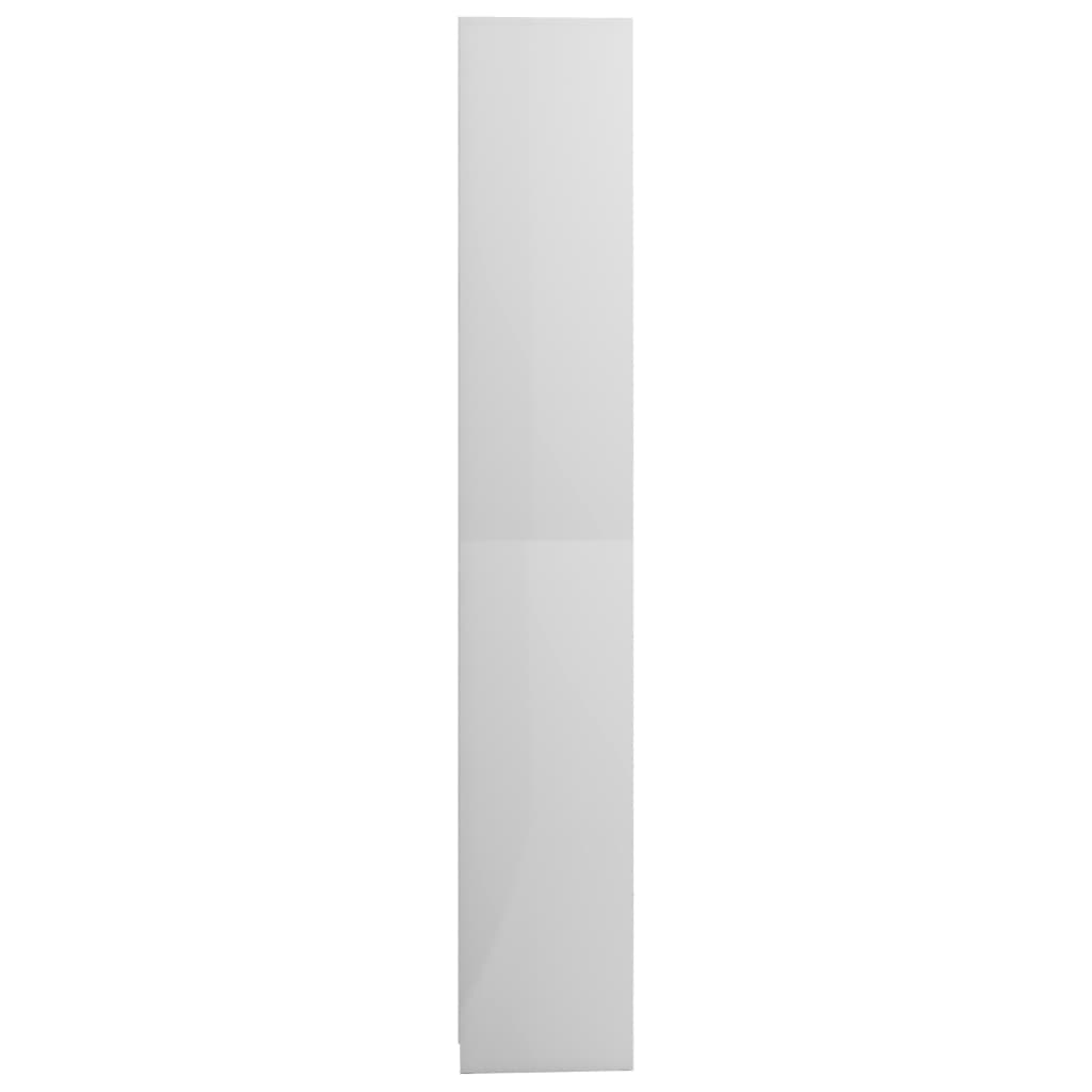 vidaXL vannitoakapp kõrgläikega valge 30x30x183,5 cm puitlaastplaat