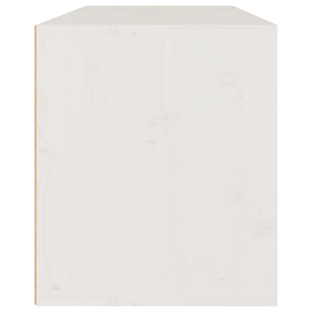vidaXL seinakapp valge 80x30x35 cm, männipuit