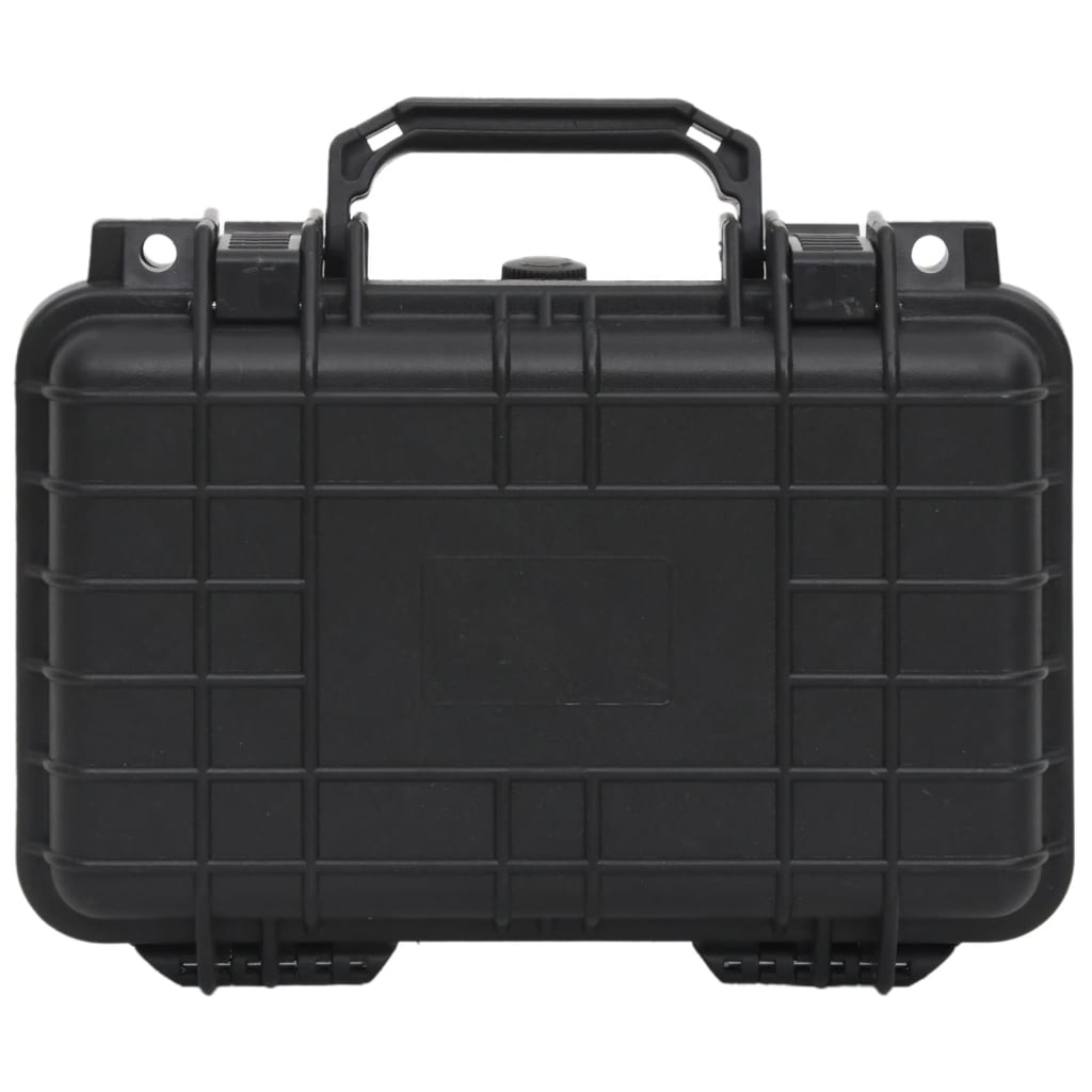vidaXL kaasaskantav transpordikohver, must, 30x22x10 cm, PP