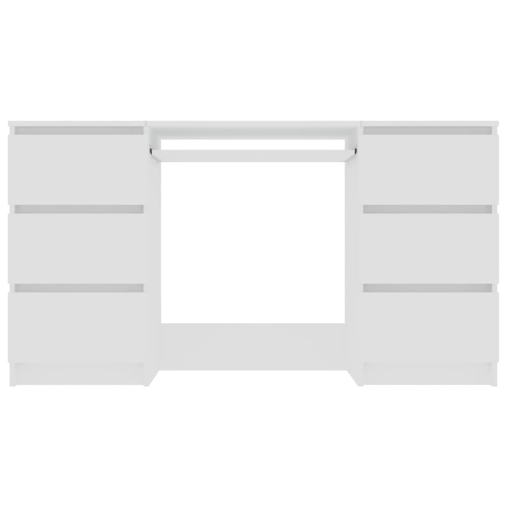 vidaXL kirjutuslaud, valge, 140 x 50 x 77 cm puitlaastplaat