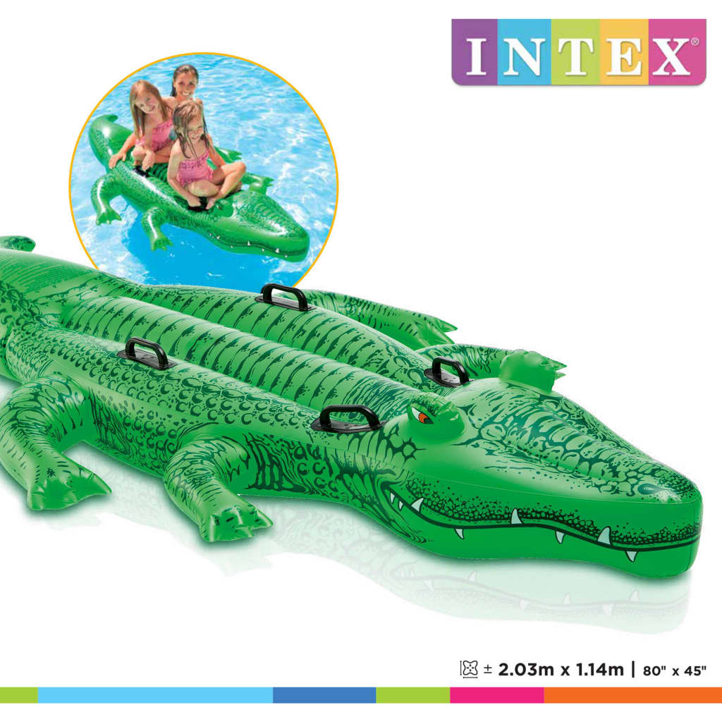 Intex täispumbatav alligaator 203x114 cm