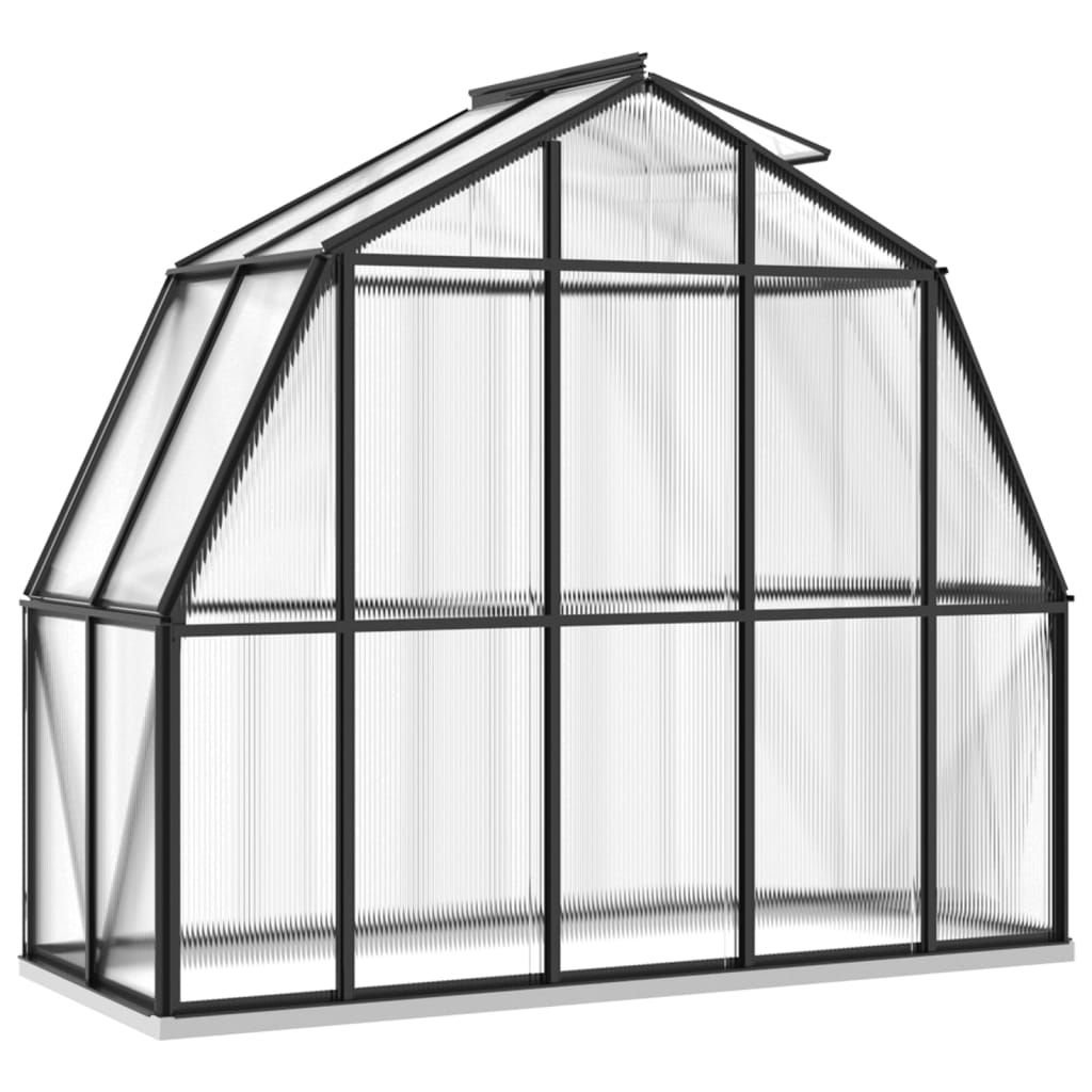 vidaXL kasvuhoone alusraamiga, antratsiithall, 3,3 m², alumiinium