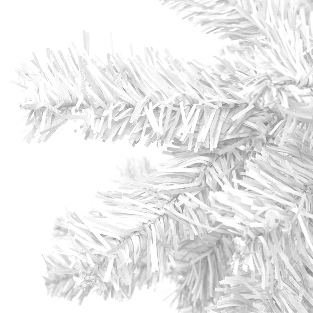 vidaXL valgustatud kunstkuusk, 240 cm, valge