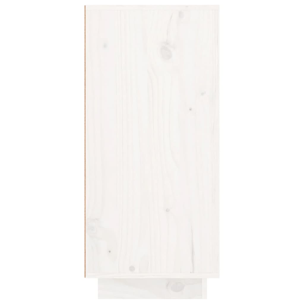 vidaXL puhvetkapp, valge, 111 x 34 x 75 cm, toekas männipuit