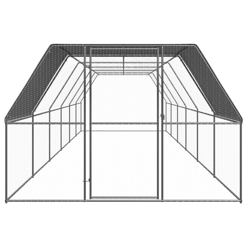 vidaXL kanapuur, 3 x 12 x 2 m, tsingitud teras