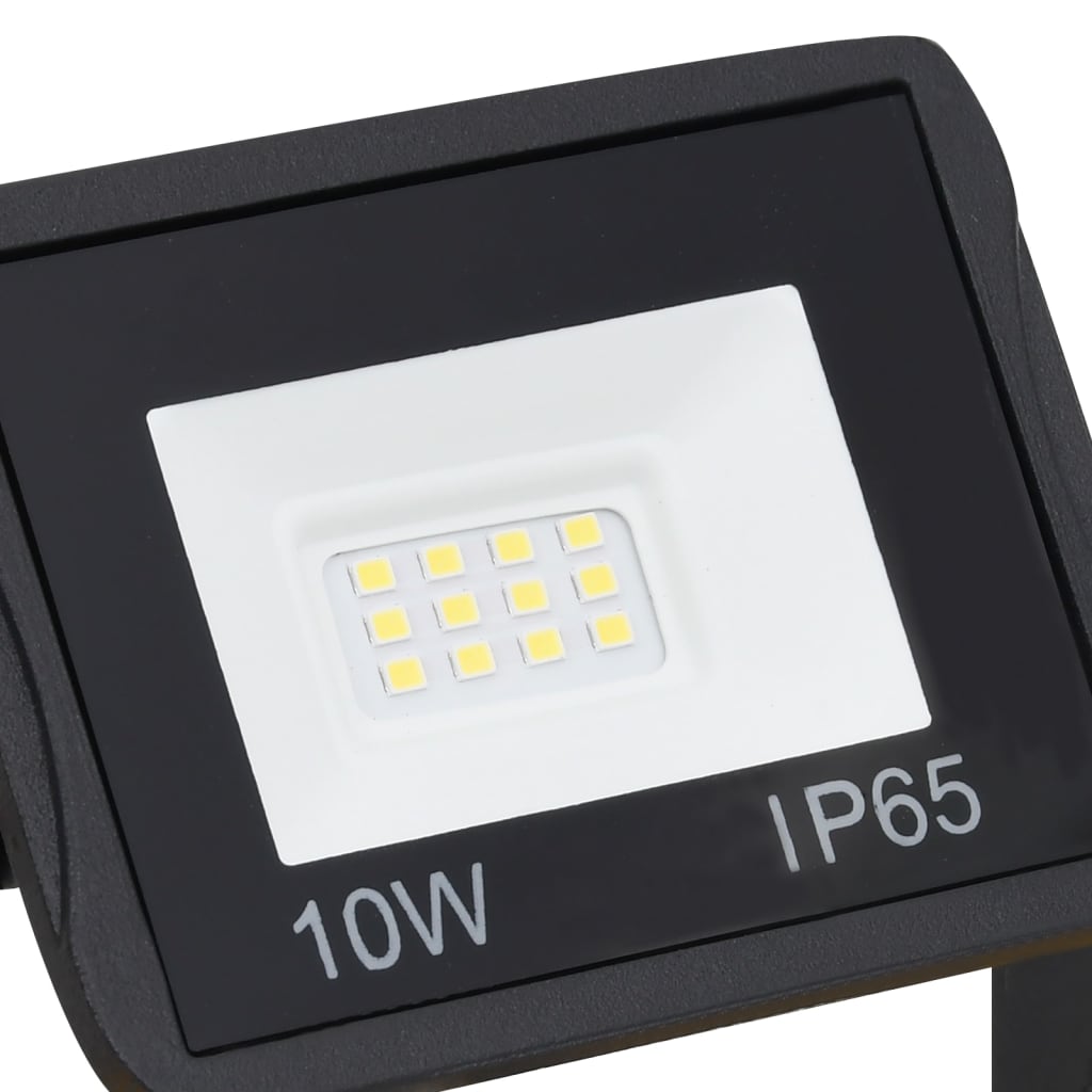 vidaXL käepidemega LED-prožektor 2x10 W, soe valge