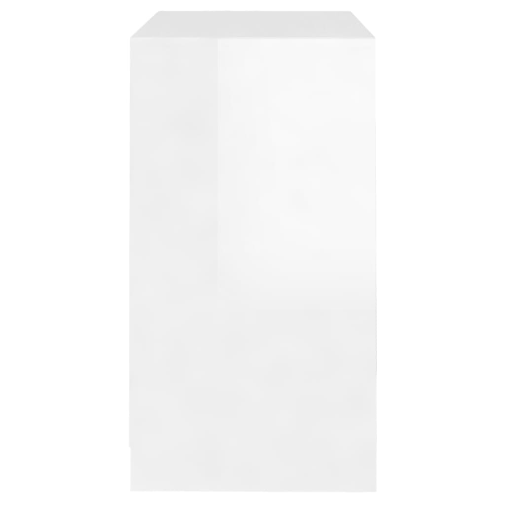 vidaXL puhvetkapp, kõrgläikega valge, 70x41x75 cm, tehispuit