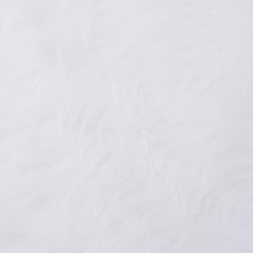 vidaXL jõulupuu alune lina, valge, 122 cm, kunstkarusnahk