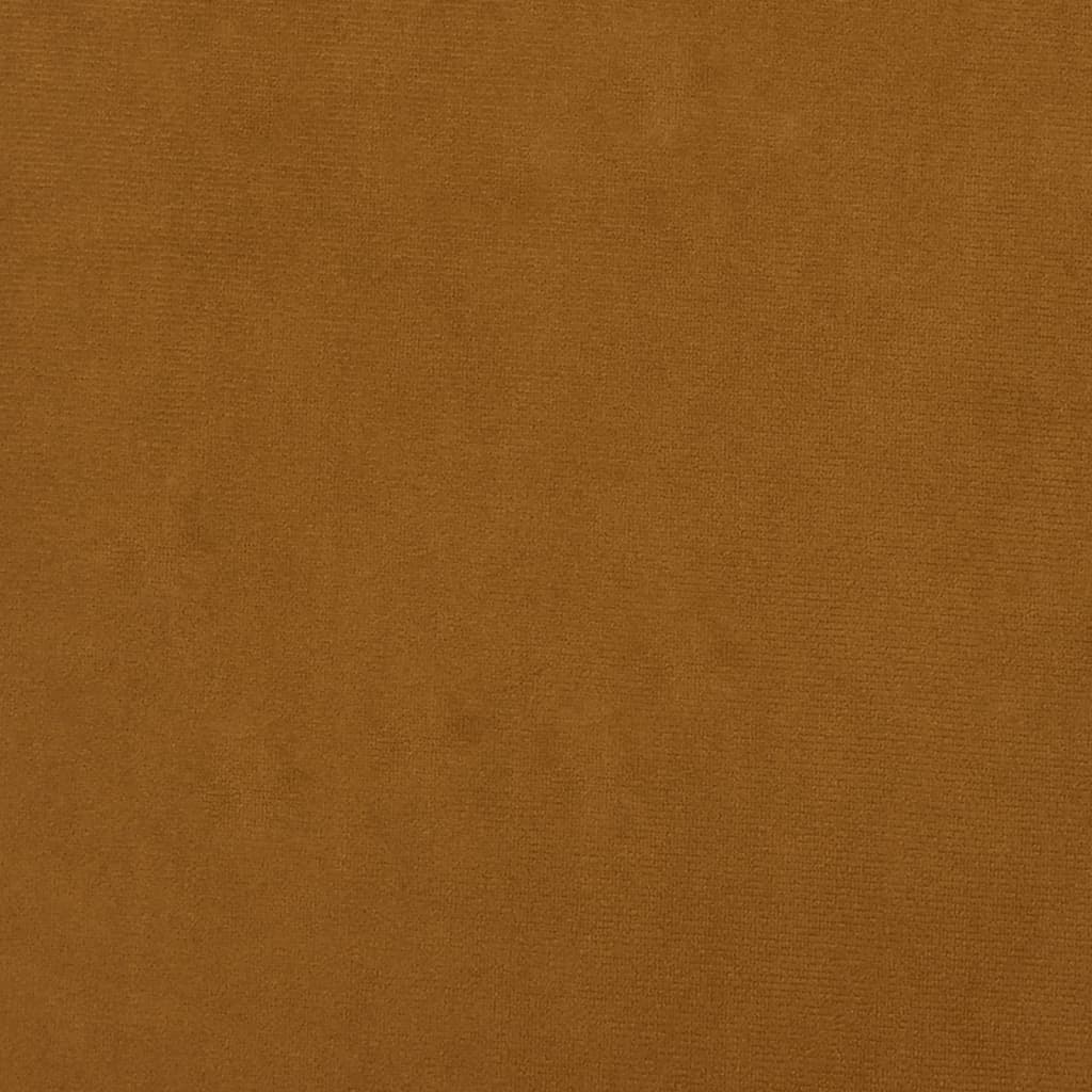 vidaXL jalapink, pruun, 60x60x36 cm, samet