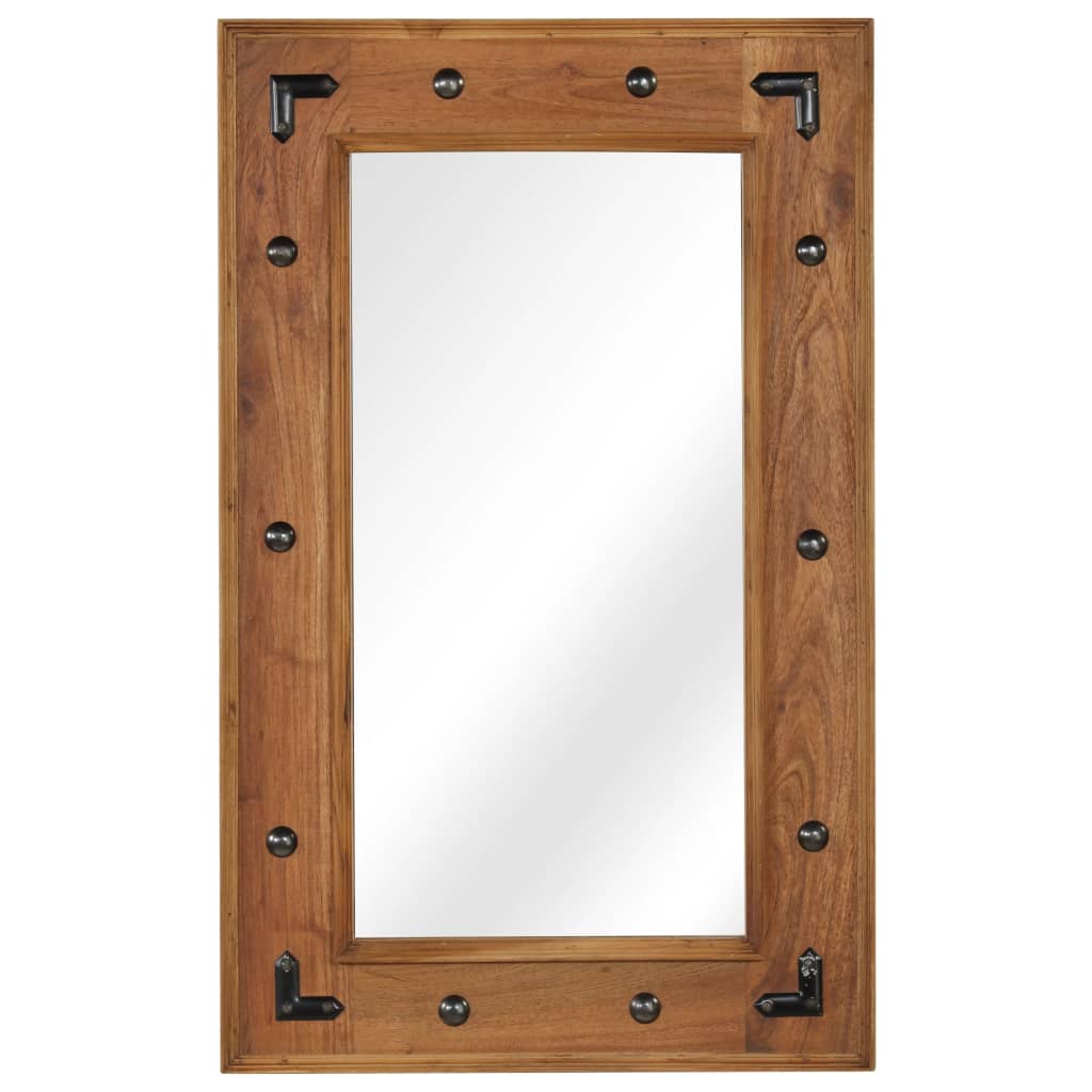 vidaXL peegel, tugev akaatsiapuit, 50 x 80 cm