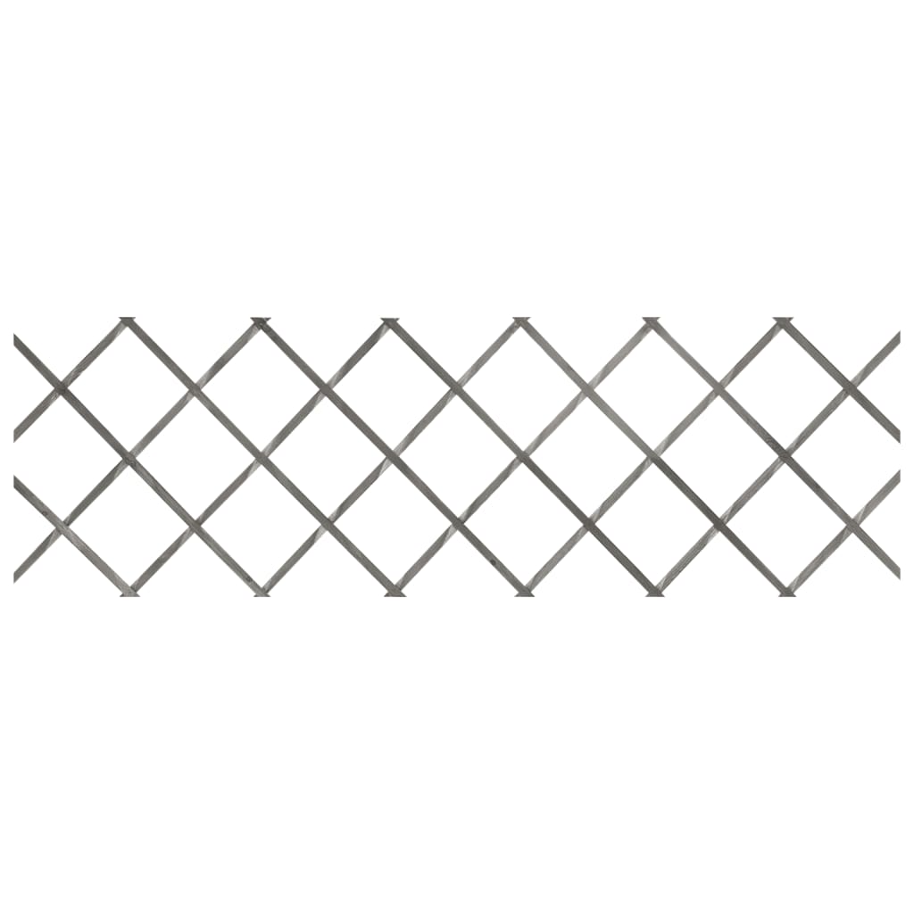 vidaXL võrkaia paneelid 5 tk, hall, nulupuit, 180 x 60 cm