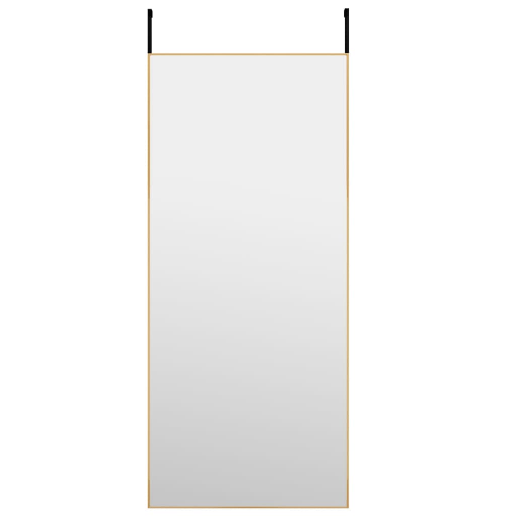vidaXL uksepeegel, kuldne, 40 x 100 cm, klaas ja alumiinium