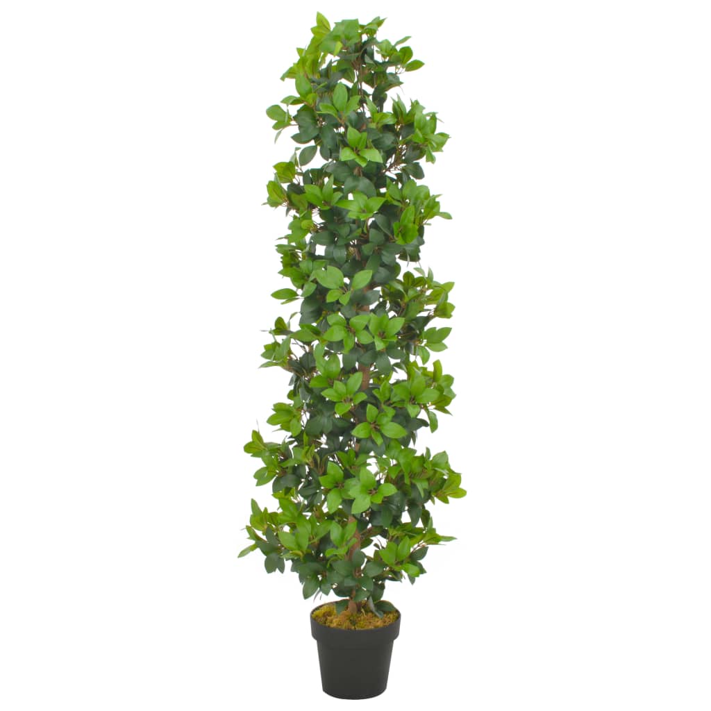 vidaXL kunsttaim loorberipuu potiga, roheline, 150 cm