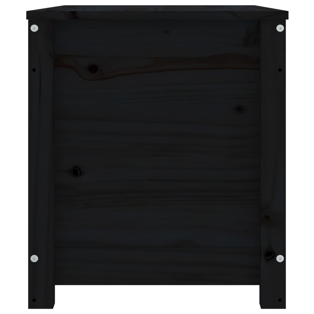 vidaXL hoiukast, must, 80 x 40 x 45,5 cm, männipuit