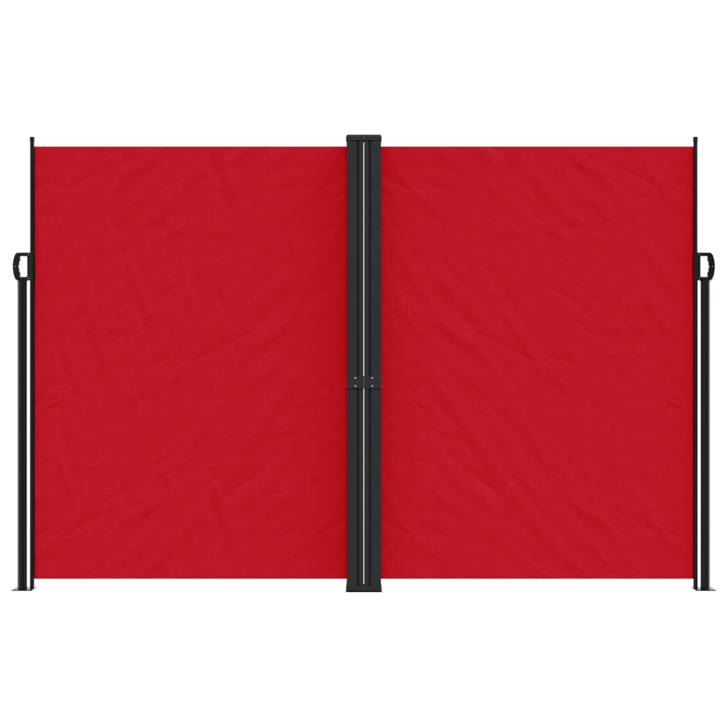 vidaXL lahtitõmmatav külgsein, punane, 220 x 1000 cm