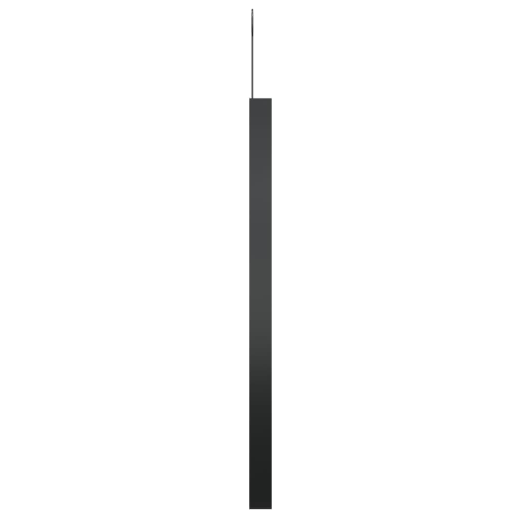 vidaXL konksuga ripp-peegel, must, 50 cm