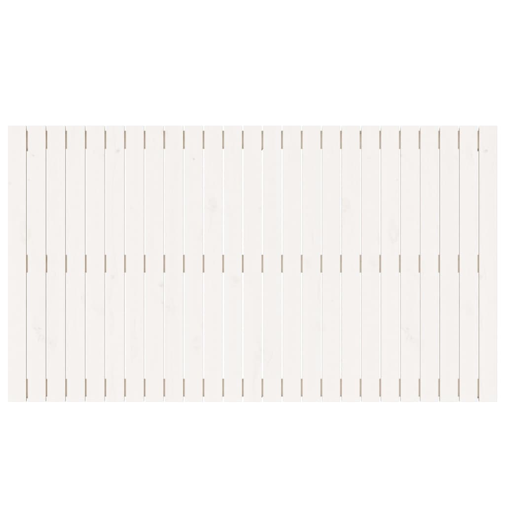 vidaXL seinale kinnitatav voodipeats, valge, 159,5x3x90 cm, männipuit