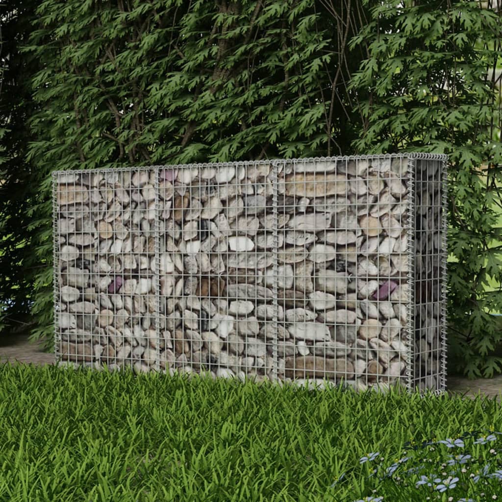 vidaXL gabioonkorv, tsingitud teras 200 x 30 x 100 cm