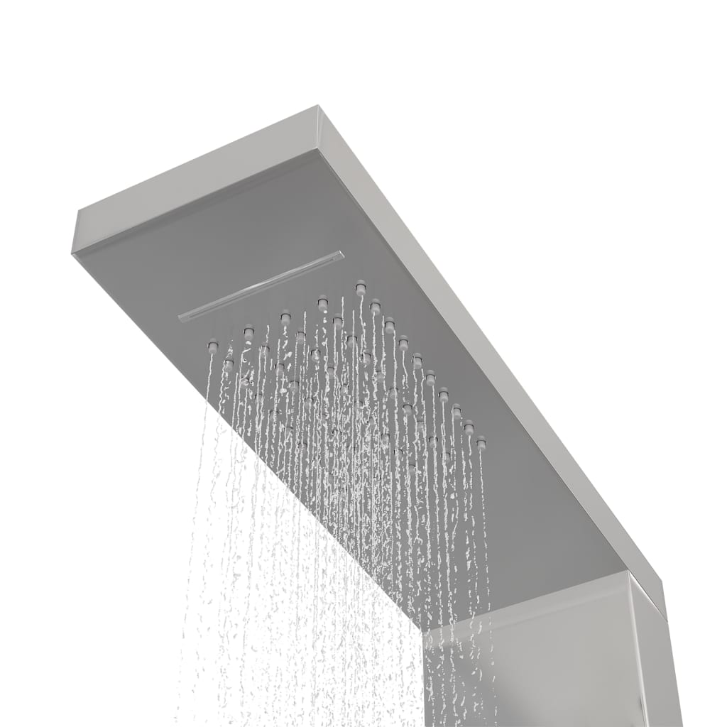 vidaXL dušipaneeli süsteem, roostevaba teras, kandiline