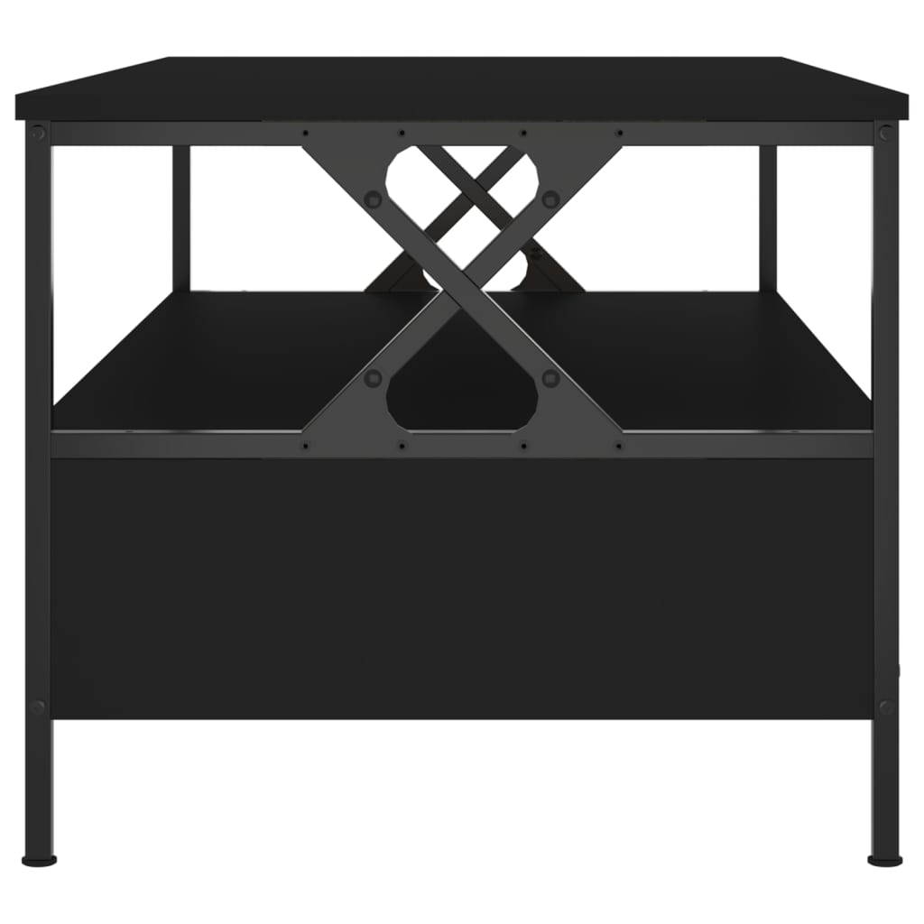 vidaXL kohvilaud, must, 100 x 51 x 45 cm, tehispuit