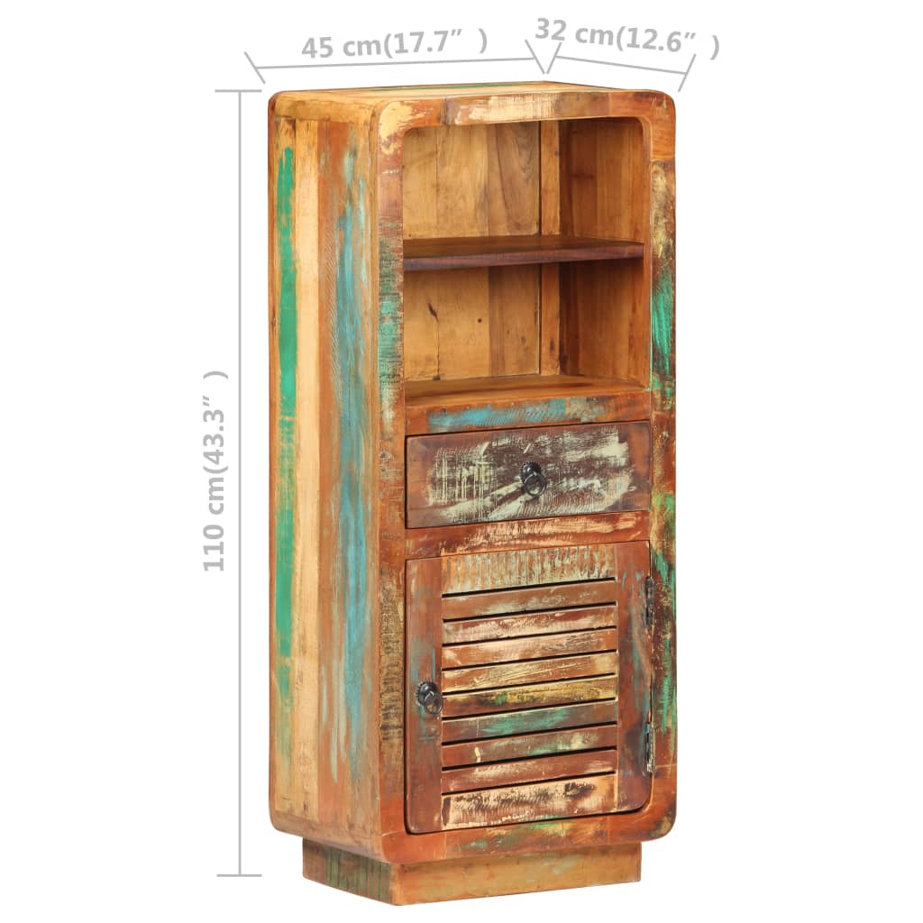 vidaXL puhvetkapp, 45 x 32 x 110 cm, taastatud puit