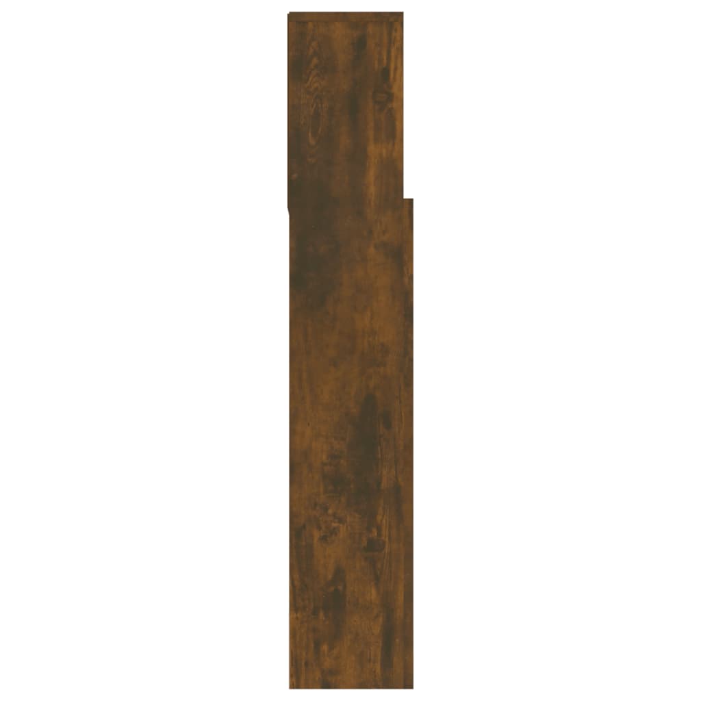 vidaXL voodipeatsi kapp, suitsutatud tamm, 180 x 19 x 103,5 cm