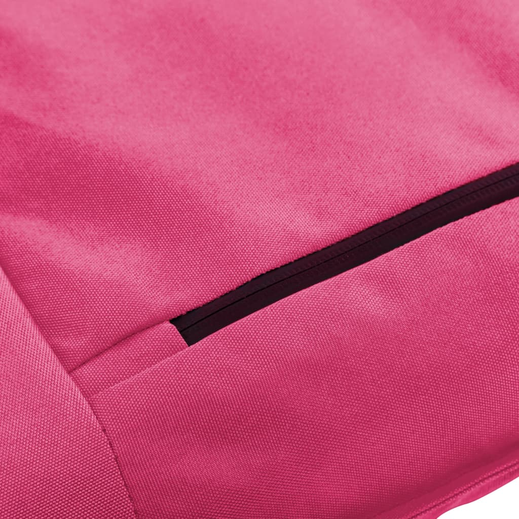 vidaXL kokkupandav päevitustool, oxford-kangas, roosa