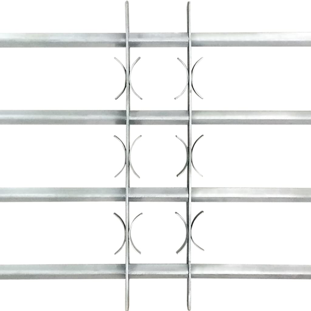 Reguleeritavad akende turvatrellid nelja põiki trelliga 500-650 mm