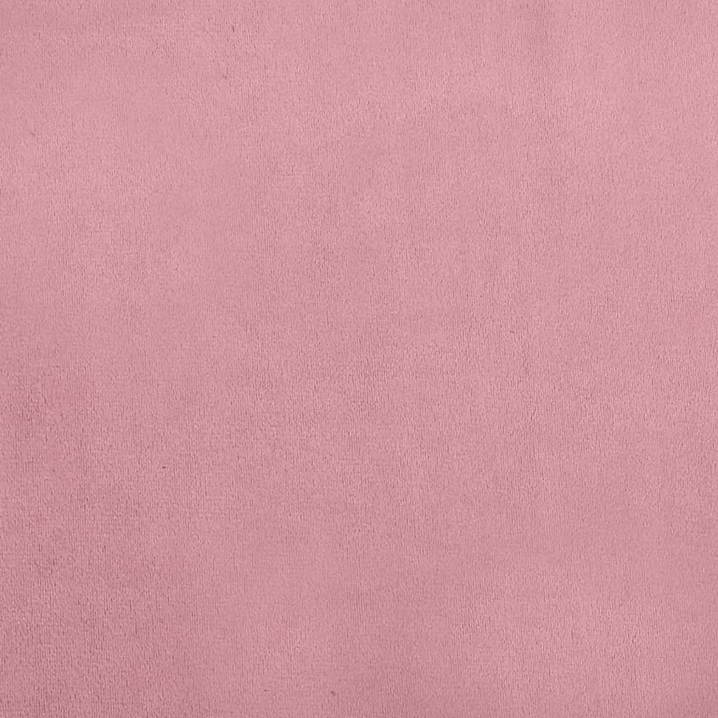 vidaXL lastediivan, roosa, 70 x 45 x 33 cm, samet