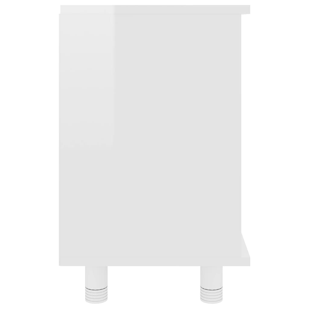 vidaXL vannitoakapp, kõrgläikega valge, 60 x 32 x 53,5 cm, tehispuit