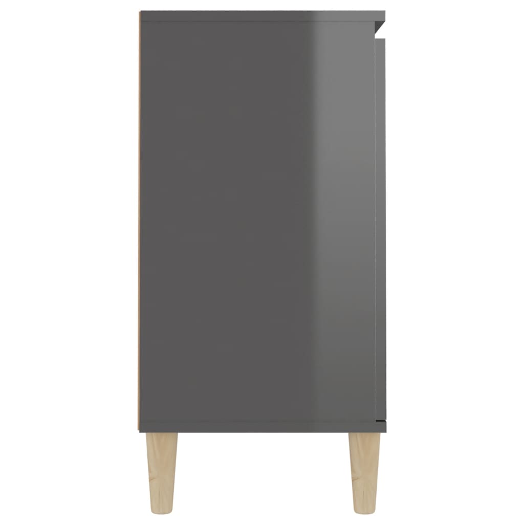 vidaXL puhvetkapp kõrgläikega hall 103,5x35x70 cm, puitlaastplaat
