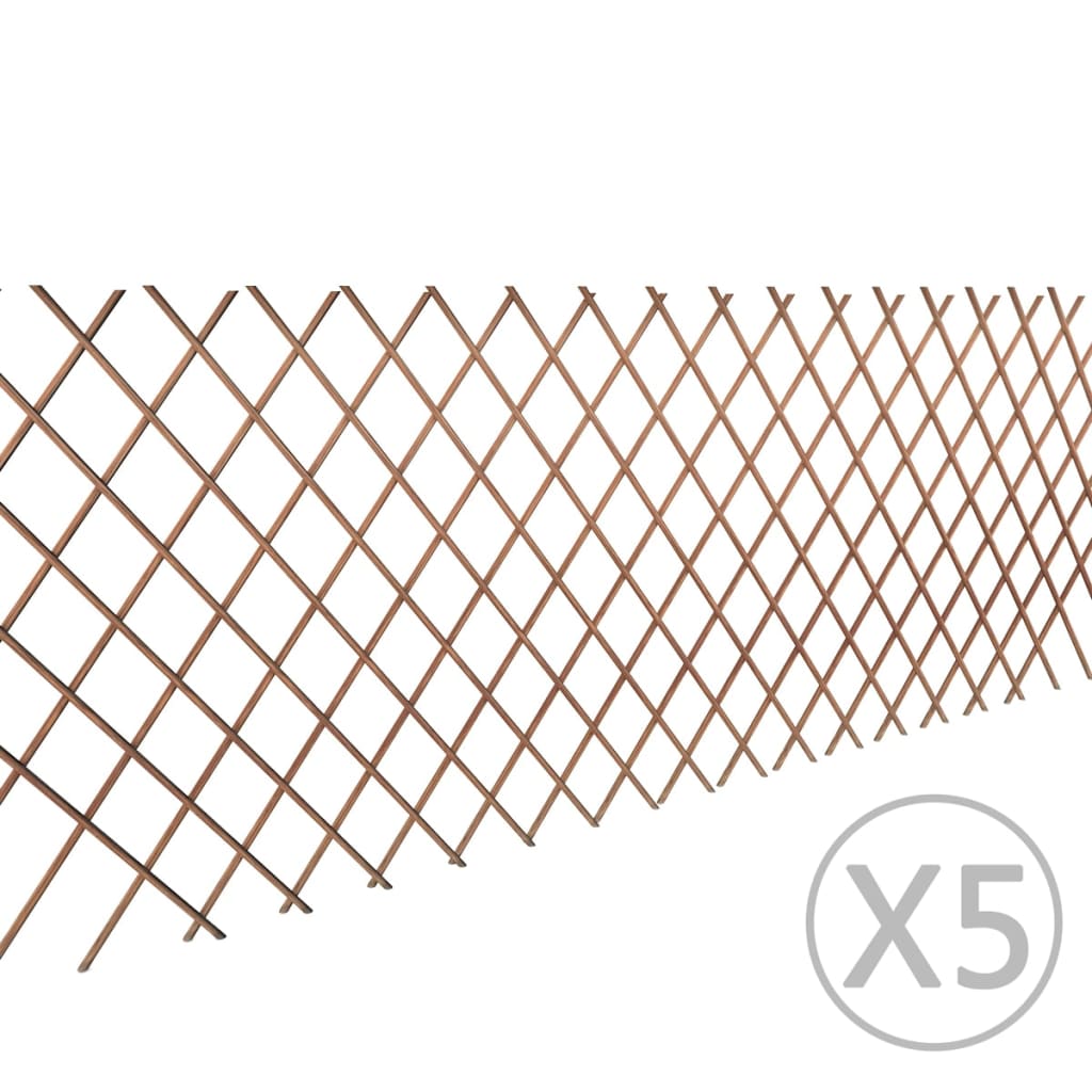 vidaXL pajust võreaed 5 tk, 180 x 90 cm