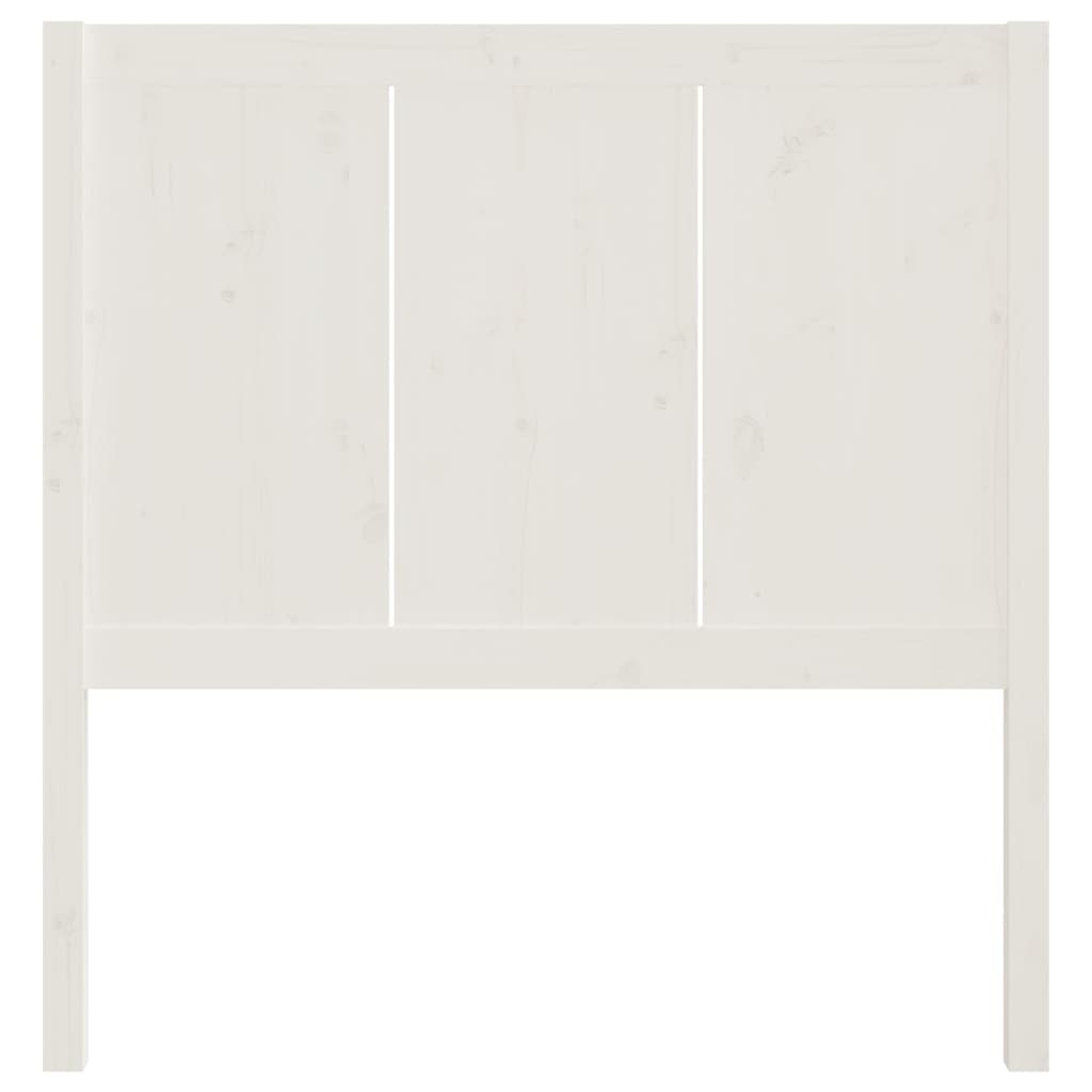 vidaXL voodipeats, valge, 95,5x4x100 cm, männipuit