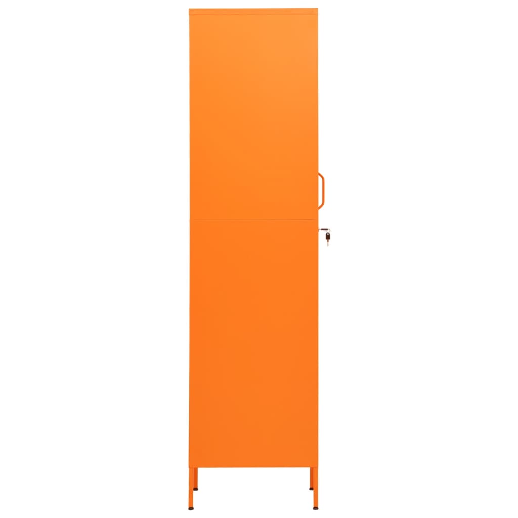 vidaXL lukustatav hoiukapp, oranž, 35 x 46 x 180 cm, teras