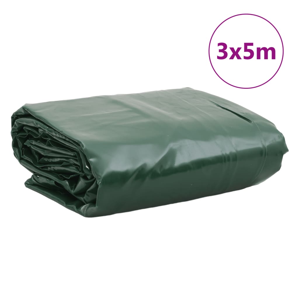 vidaXL present, roheline, 3 x 5 m, 650 g/m²