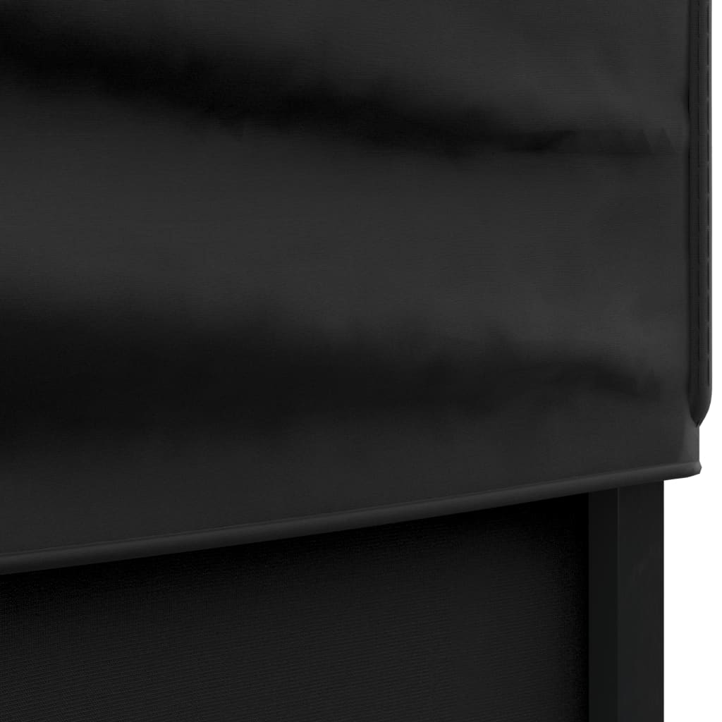 vidaXL kokkupandav peotelk seintega, must, 2 x 2 m