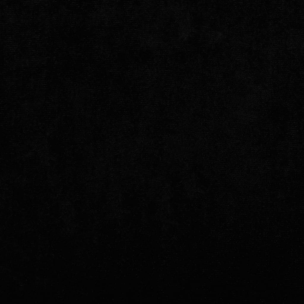 vidaXL päevavoodi, must, 70 x 45 x 30 cm, samet