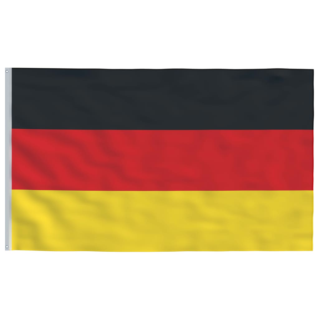vidaXL Saksamaa lipp ja lipumast, 6,23 m, alumiinium
