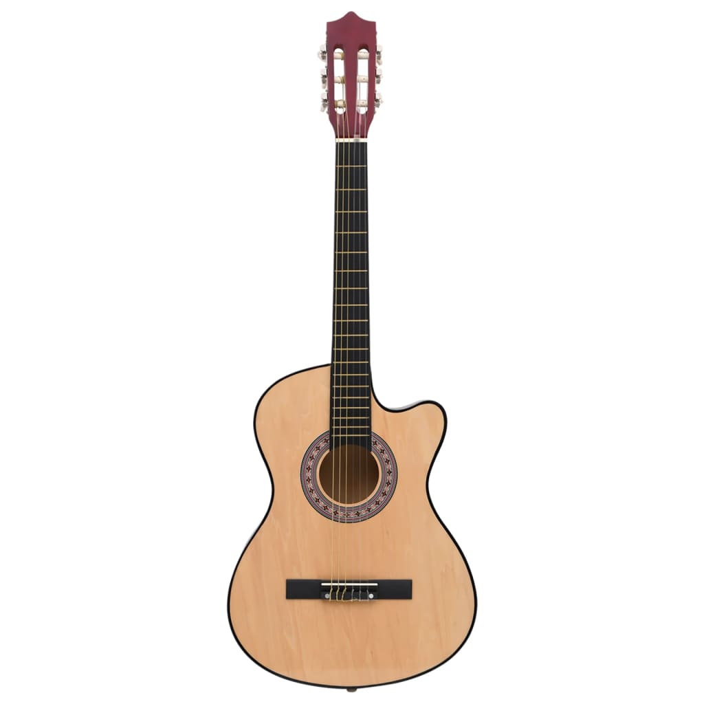 vidaXL 12-osaline akustilise kitarri komplekt 6 keelega, 38''