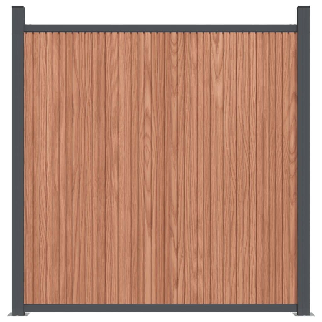 vidaXL aiapaneel, pruun, 353 x 186 cm, WPC