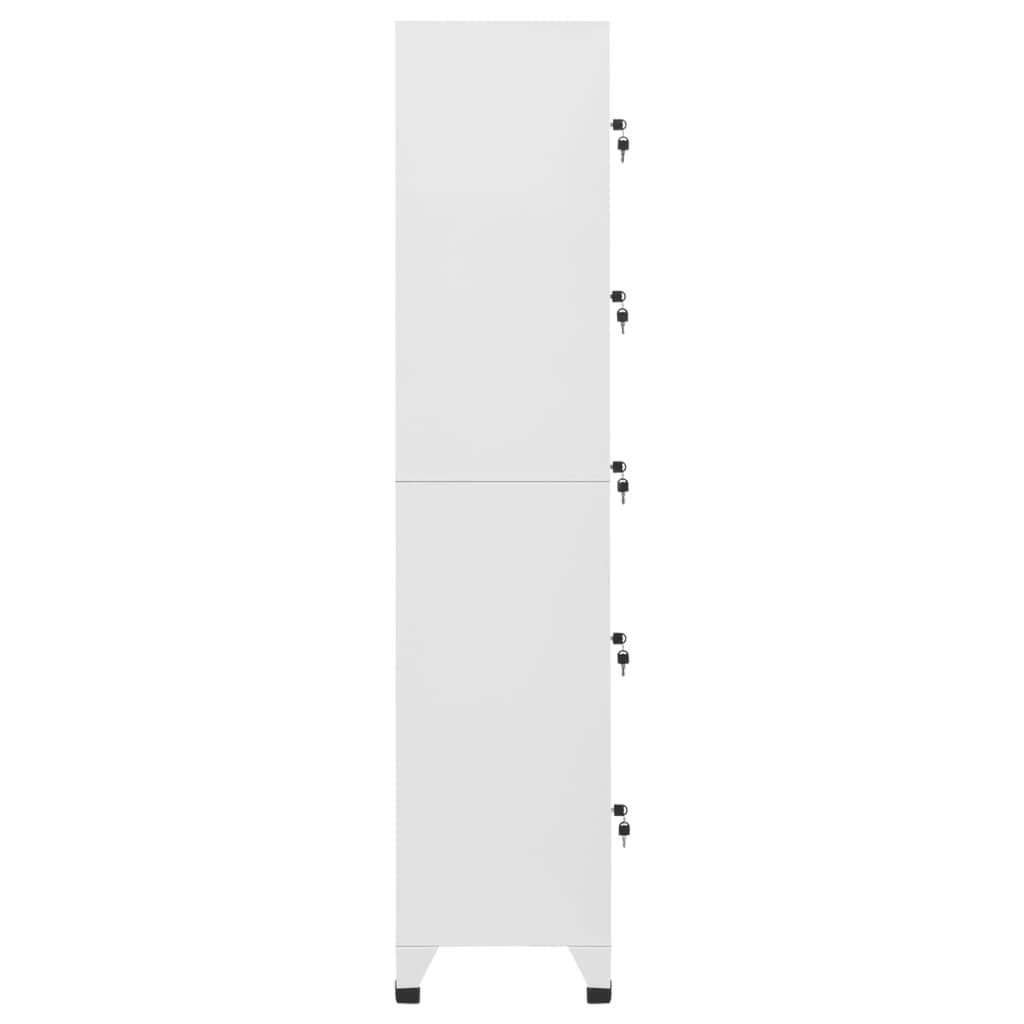 vidaXL lukustatav hoiukapp, helehall, 38 x 40 x 180 cm, teras