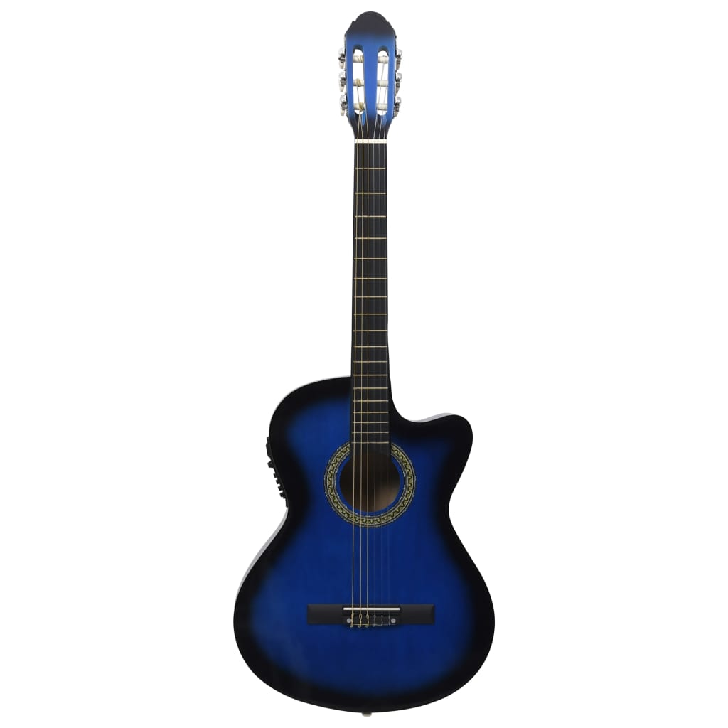vidaXL Western klassikaline kitarr ekvalaiseriga 6 keelega, sinine