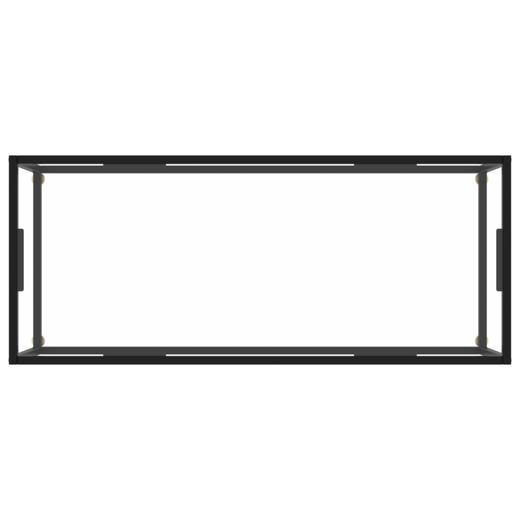 vidaXL kohvilaud, must, karastatud klaas, 120 x 50 x 35 cm